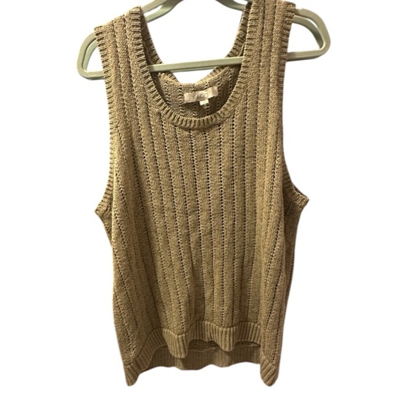 LOFT Cable Knit Sweater Vest l - Picture 2 of 6